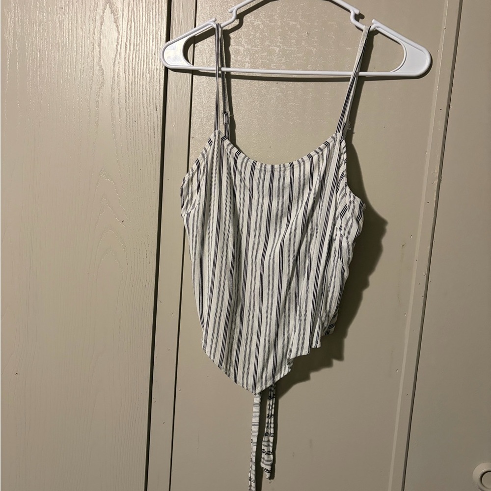 A. Byer Black and White Striped Kids Bodysuit